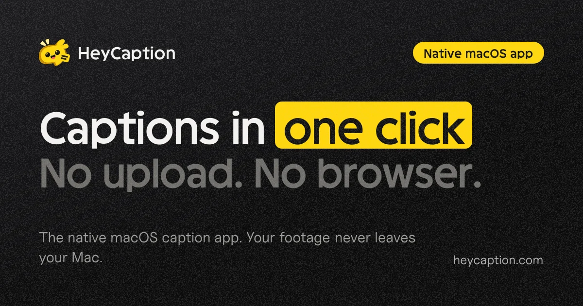 HeyCaption app